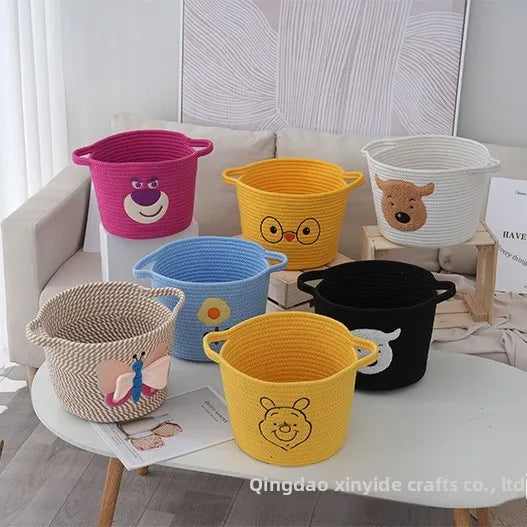 Modern Minimalist Style Cotton Rope Storage Basket