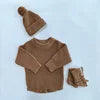 Personalized Hand Embroidered Baby Bodysuit Bundle | Custom Winter Knit for Newborn to Toddler