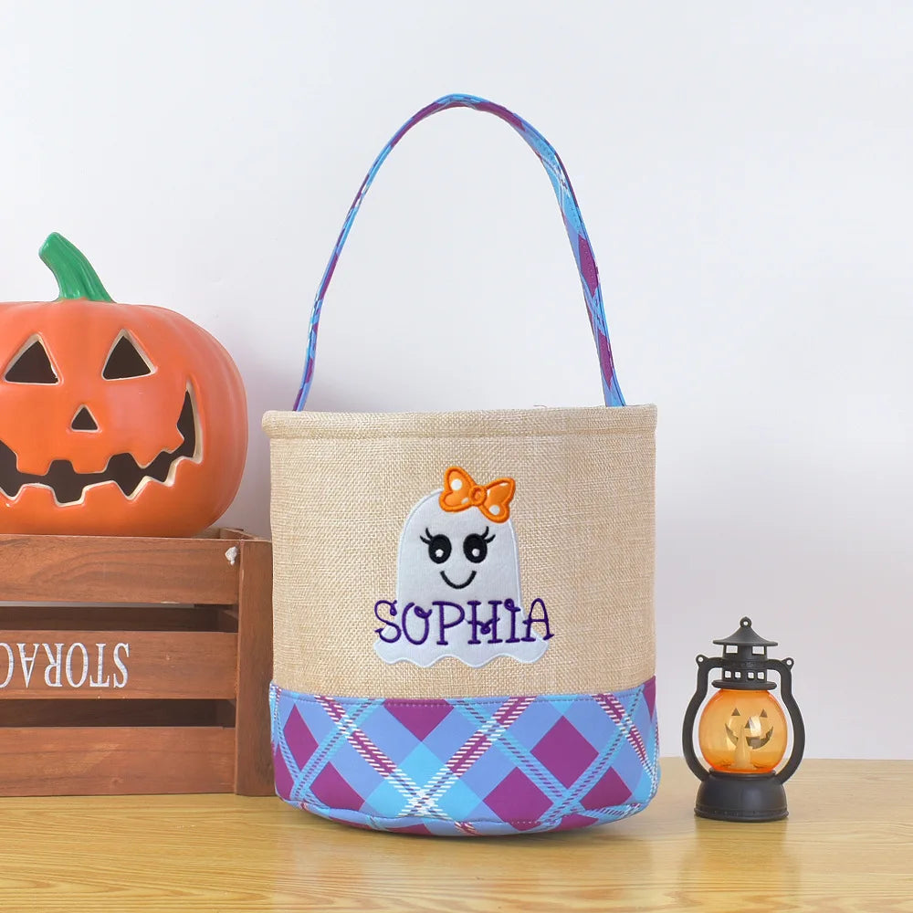 Halloween Ghost Cloth Storage Basket
