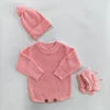 Personalized Hand Embroidered Baby Bodysuit Bundle | Custom Winter Knit for Newborn to Toddler