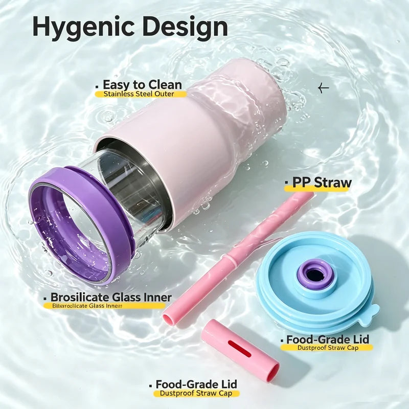 Insulated Water Bottle | 620ml Stainless Steel Tumbler for Kids & Adults