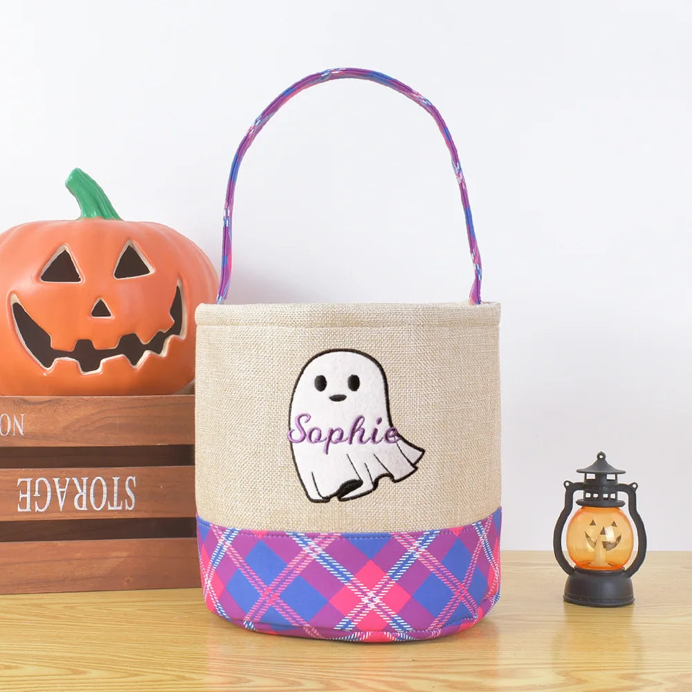 Halloween Ghost Cloth Storage Basket
