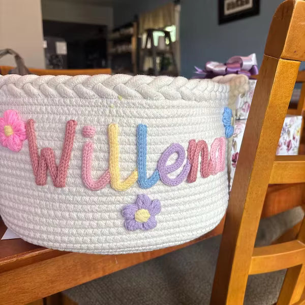 Personalized Dual-Purpose Toy Basket | For Babies & Pet Dogs