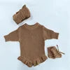 Personalized Hand Embroidered Baby Bodysuit Bundle | Custom Winter Knit for Newborn to Toddler