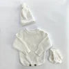 Personalized Hand Embroidered Baby Bodysuit Bundle | Custom Winter Knit for Newborn to Toddler