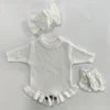 Personalized Hand Embroidered Baby Bodysuit Bundle | Custom Winter Knit for Newborn to Toddler
