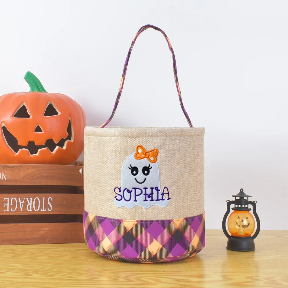 Halloween Ghost Cloth Storage Basket