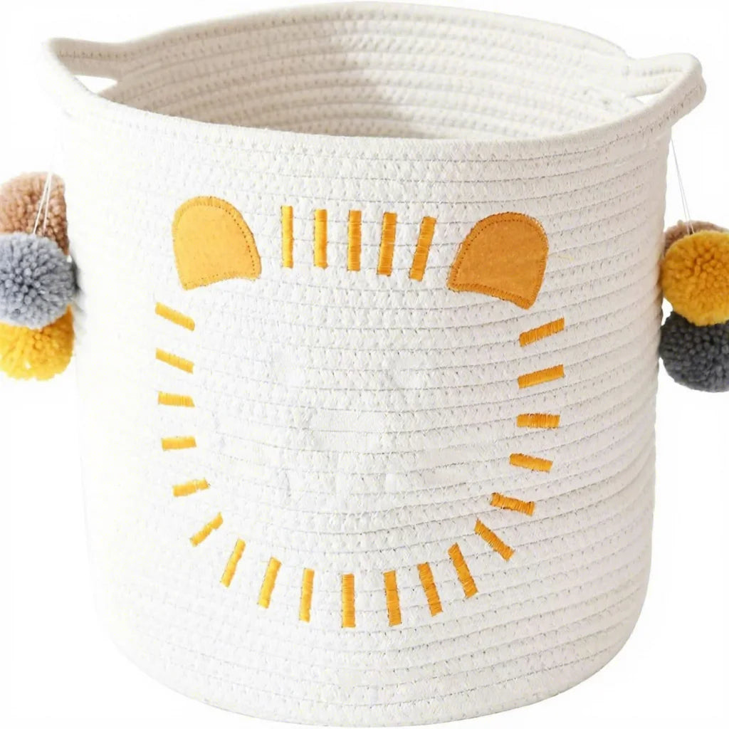 Modern Minimalist Style Cotton Rope Storage Basket