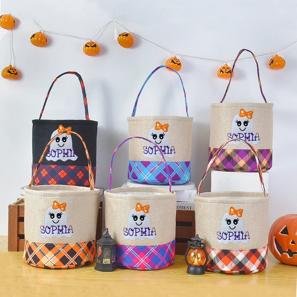 Halloween Ghost Cloth Storage Basket