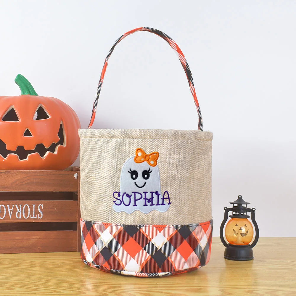 Halloween Ghost Cloth Storage Basket