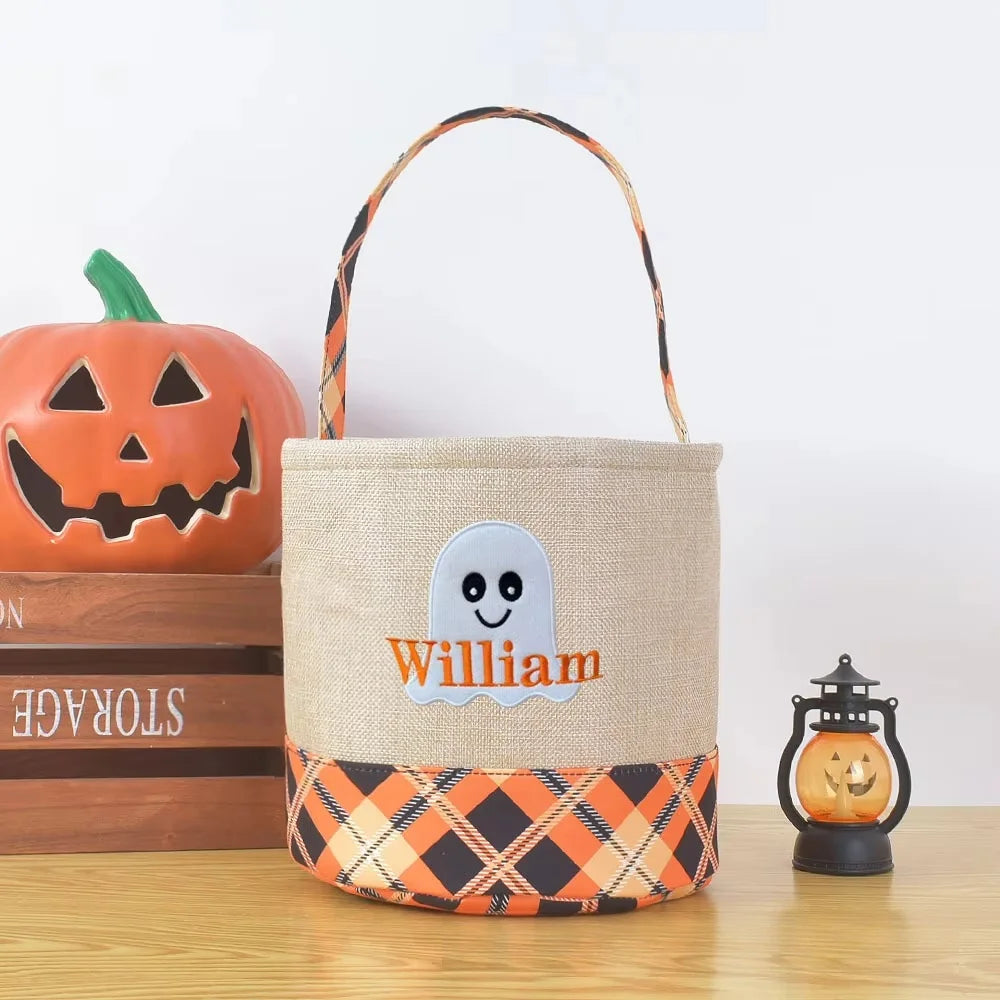 Halloween Ghost Cloth Storage Basket