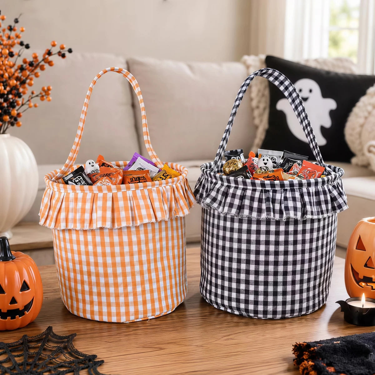 Personalized Name Halloween Trick-or-Treat Basket