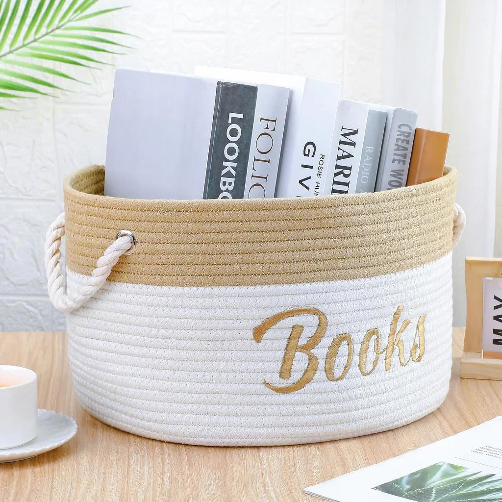 Modern Minimalist Style Cotton Rope Storage Basket